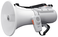 TOA ER-2215W 15W Shoulder Megaphone with Whistle, White or Gray