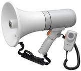 TOA ER-3215 15W Megaphone with Detachable Microphone, White or Gray