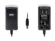 RDL PS-24KS 24Vdc Switching Power Supply, North American AC Plug, 1 A, dc Plug