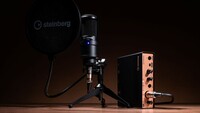Steinberg UR12B-PS  UR12B Podcast Pack with Mic, Mic Stand, and Pop Shield 