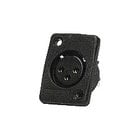 Whirlwind WC3FQBK XLRF Chassis Connector, Black