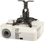 White Flush Ceiling Universal Projector Mount, 50 lb Capacity