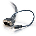 Cables To Go 40178 Plenum-Rated HD15 SXGA + 3.5mm M/M Monitor Cable, Rounded Low Profile Connectors, 50ft