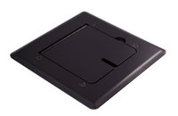Mystery Electronics FMCA1000 Self-Trimming Black Floor Box with Cable Slots