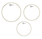 Aquarian RSP2A 3-Pack of Response 2 Clear Tom-Tom Drumheads: 10",12",14"