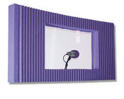Auralex MAXWINKITPUR 20" x 48" MAX-Wall Panel with Window in Purple