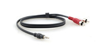 Kramer C-A35M/2RAM-15 3.5mm Stereo Audio to 2 RCA (Male-Male) Cable (15')