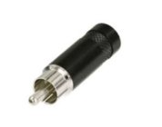 REAN NYS352B RCA-M Cable Connector, Black Shell