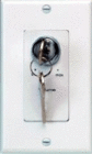 Lowell KL100-DW Keylock Attenuator, 100W, 70V/25V, Single Gang, Decorator White