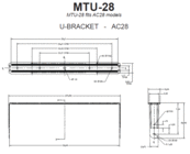 U Bracket For AC28, White