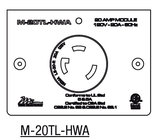 Middle Atlantic M-20TL-HWA HardWired 20A MPR Twist Lock L5-20R