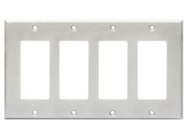 RDL CP-4S Quad Cover Plate, Stainless Steel
