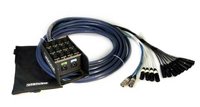 100' 12 XLR Channel Snake with 4 CAT5E Channels