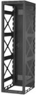 Lowell LSGR-4427  Seismic 44 Unit Rack with 2 Pairs of Rails, 27" Deep, Black