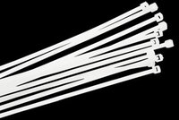 Liberty AV CT-4 White 18 lb. Tensile Strength Economy Cable Ties, Sold in Packs of 100