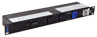 Rack Mount Power Distribution, (2) Powercon In and Thru, (8) 5-15 Receptacles