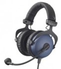 Dual-Ear Headset and Microphone, 80/200 Ohm with Open-Ended Cable