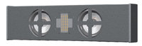 Innovox Audio SL-2.1RH-BLK Two-Way Horizontal-Mount Speaker, Dual 4", Precision Ribbon HF Driver