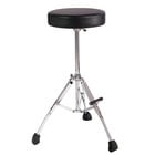 Gibraltar GGS10S 21" Fixed Height Drum Throne with Round Set, Fold-Up Tripod, Foot Rest