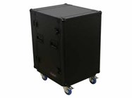 Odyssey FZAR16WBL Pro Amplifier Rack Case, 16 Rack Units with Wheels, Black