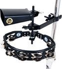 Latin Percussion LP160NY-K Tambourine & Cowbell with Mount Kit