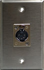 Lightronics CP502 1-Gang Wall Plate with 5-pin Female DMX Connector