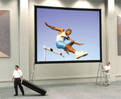 96" x 168" Fast-Fold Deluxe Da-Tex Projector Screen, Heavy Duty Legs