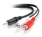 Cables To Go 40423  6 ft. 1x 3.5mm TRS Male to 2x RCA Male Y-Cable