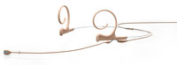 d:fine Omnidirectional Dual Ear Headset Microphone with Long Boom and TA4F Connector, Beige