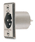 Canare XLR3-32  XLR-M to Solder-pin Panel Connector