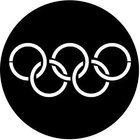 Rosco 77437 Steel Gobo, Olympic Rings