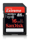 16GB Extreme Pro SDHC UHS-1 Memory Card