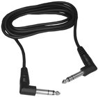 6 ft Gold-Plated 1/4" Right Angle Stereo Male to Male Cable