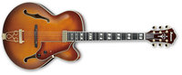 Violin Sunburst Artstar Series Hollowbody Electric Guitar with Hardshell Case