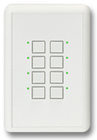 Interactive Technologies ST-MD2-CW-RGB Mystique 2-Wire 2-Button Network Station in White with RGB LED Indicators
