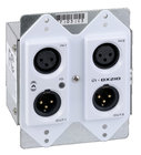 2x2 Wall Box Dante Audio Interface