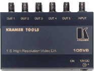 Kramer 105VB 1:5 Composite Video Distribution Amplifier