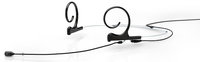 d:fine Dual Ear Cardioid Headset Microphone with Screw-On TA5F Connector and 120mm Long Boom Arm, Black