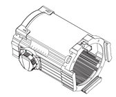 ETC 42550LT-1 25 to 50 Degree Source Four Zoom Lens Tube, White