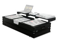 Odyssey FZGSPBM12WBL 49.5"x10.5"x24.3" Universal Turntable DJ Coffin with Wheels