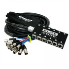 Elite Core PS84100 100' 8-Channel Stage Box Snake with 4xXLRM Returns