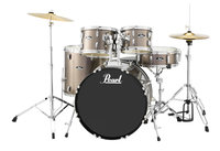 Pearl Drums RS525SC/C707 5-Piece Drum Set in Bronze Metallic with Cymbals and Hardware