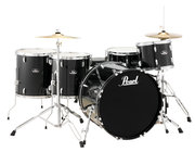 Pearl Drums RS525WFC/C31 5-Piece Roadshow Series Drum Set in Jet Black with Cymbals and Hardware