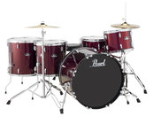 Pearl Drums RS525WFC/C91 5-Piece Roadshow Series Drum Set in Wine Red with Cymbals and Hardware