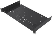 1RU Open Utility Rack Shelf with Universal Hole Pattern