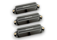 Seymour Duncan 11208-02-B Hot Rails High-Output Humbucking Pickups for Stratocaster in Black, Set of 3