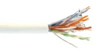 1000 ft Spool of Cat5e 24 AWG Plenum Rated Cable, White