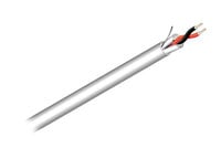 West Penn 25291BWH0500 500' 22AWG 2-Conductor Stranded Shielded Plenum Audio Cable, Flexible, White