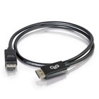 Cables To Go 54400  3 ft M/M DisplayPort Cable with Latches, Black