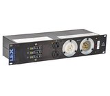 Lex PRM2IN-1CC12GN Rack Mount Power Distribution, L21-30 In and Thru, (12) Powercon Outputs